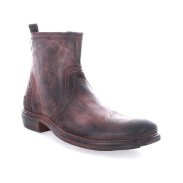 Imagem de Bed|Stu Bota masculina clássica de cano curto com zíper, Preto Md Tml Rust Bfs, 41