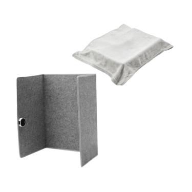 Imagem de predolo Aquecedor Elétrico para os Pés, Aquecedor para Debaixo da Mesa, de Pernas, Almofada de Aquecimento para os Pés para Sala de Estar, Cinza com Cobertor