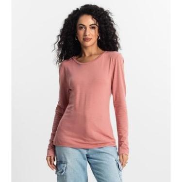 Imagem de Blusa Manga Longa Feminina Rovitex Rosa-Feminino