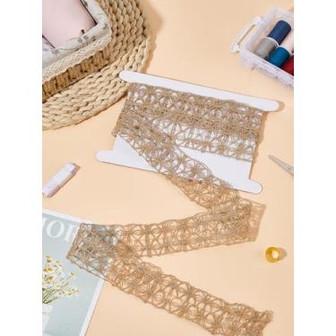 Imagem de Cerca de 2,19 metros de fita de tecido de juta de juta, fita artesanal de tecido bronzeado, fitas hessianas para arco grande, grinalda, casamento, embrulho de presente, lembrancinha de festa e