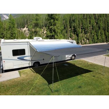 Imagem de Sombra solar para toldo Redwood Outfitters RV 20 x 38 cm, bloqueador de raios UV com postes e cordas