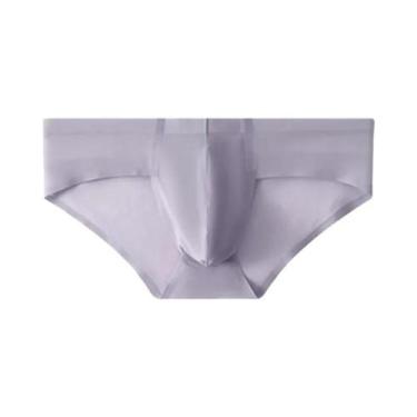 Imagem de Cuecas Masculinas De Seda Gelada Para O Verão, Frescas, Respiráveis, S