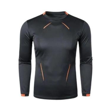 Imagem de Camiseta De Treino Masculina De Manga Longa, Leve, De Secagem Rápida, 