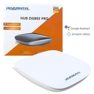 Imagem de Hub Zigbee Pro NovaDigital HZN-PRO 3 Mesh Bridge Bluetooth Wi-fi Alexa