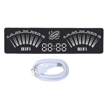 Imagem de Heayzoki Lâmpada de Ritmo de Voz de áudio de Luz Led, Lâmpada de Espectro de Captação de Som, Exibição de Espectro de Ritmo de Voz de Música para Decoração de Sala de Jogos do Quarto