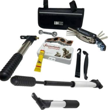 Imagem de Bolsa Compacta Para Bike Com Kit Multifuncional.