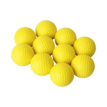 Imagem de Bolas De Golfe De Espuma PU Amarelas 10 Peças Autorização Oficial PGM 