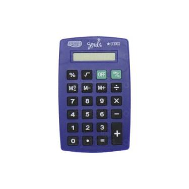 Imagem de CALCULADORA BOLSO BRW 08 DIGITOS - COLORIDA Azul CC1003, Azul