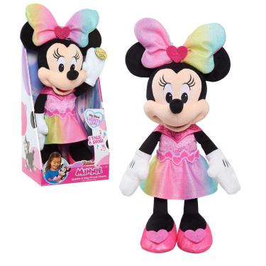 Imagem de Brinquedo de pelúcia Disney Junior Minnie Mouse Sparkle and Sing 33cm