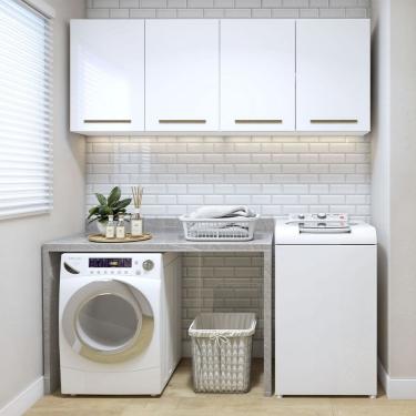 Imagem de Lavanderia Modulada Guarapari 2 Armarios Aereos Kaiki Moveis
