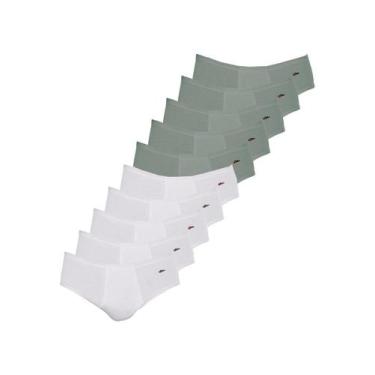 Imagem de Kit com 10 Cuecas Slip Zorba com Abertura 172 Plus Size Colorido, Bran