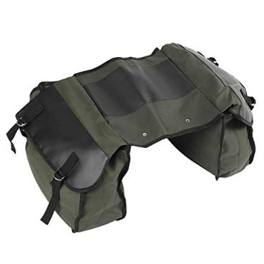Imagem de KIMISS Bolsa de Selim de Lona Multifuncional de Grande Capacidade para Rack Traseiro de Bicicleta - Acessório para Bicicletas de Montanha, Estrada e Turismo