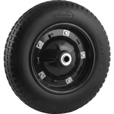 Imagem de Roda Completa com Pneu Maciço aro 8", Furo de 5/8", Capacidade 100 kg,