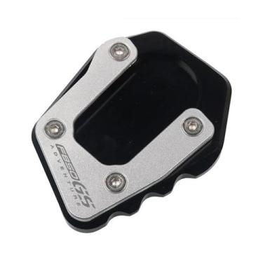 Imagem de Anti-derrapante Para f750gs f850gs adv f750 f850 gs aventura 2020-2023 kickstand suporte lateral extensão ampliador almofada(Black C)