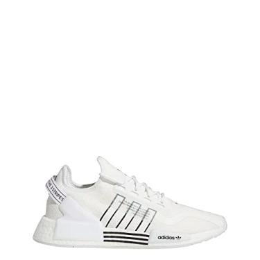 Imagem de adidas Tênis masculino NMD_R1 V2, Branco/Preto/Branco, 8
