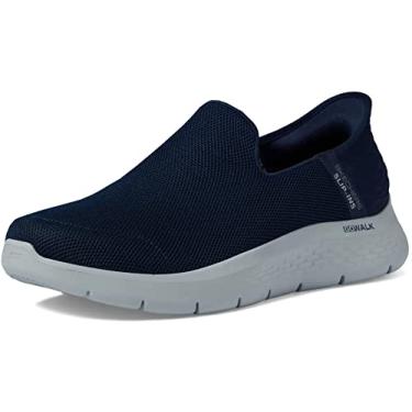 Imagem de Skechers Tênis masculino Gowalk Flex Hands Free Slip-ins Atlético slip-on Casual Caminhada Tênis, Azul marino, 45