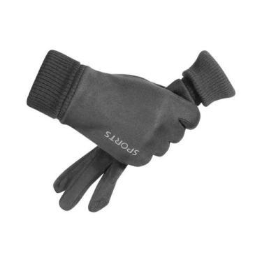 Imagem de Luvas De Ciclismo Térmicas Masculinas De Inverno Antiderrapantes Com T