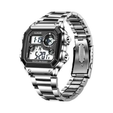 Imagem de Relógio Esportivo Militar À Prova D'Água Masculino LIGE 2023 Marca De 