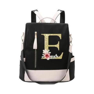 Imagem de Mochila De Viagem Feminina Antifurto De Grande Capacidade Com Estampa 