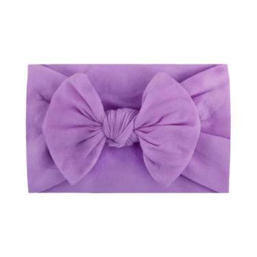 Imagem de Faixa De Cabelo Elástica De Tricô Para Meninas, Acessório Infantil De 