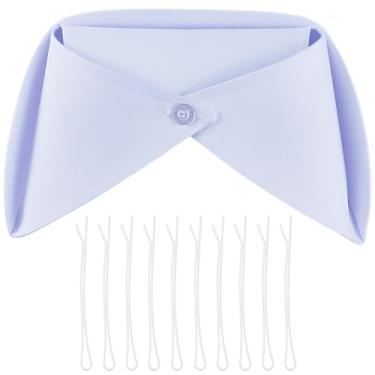 Imagem de CREATCABIN Chapéu de enfermeira azul celeste, faixa de cabeça, chapéu de enfermeira, fantasia de algodão, roupa feminina com 10 pinos, presilhas de cabelo para mulheres, festa de enfermagem, cosplay