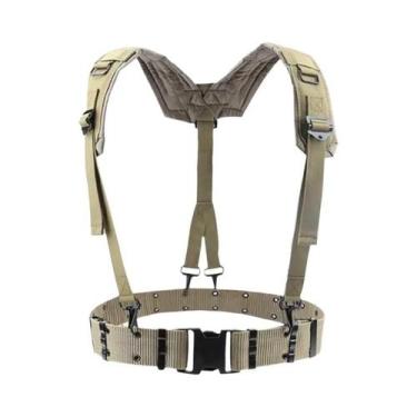 Imagem de Cinto Tático Masculino Ajustável Para Uso Externo, Tipo X, Com Suspens