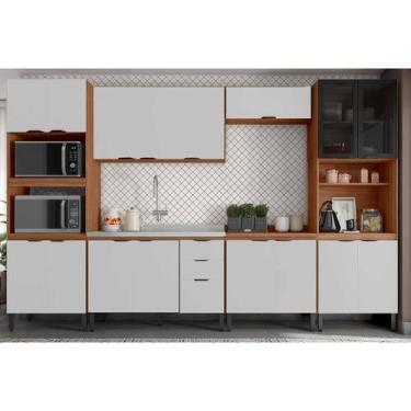 Imagem de Cozinha Modulada Demóbile 6 Peças Firenze C6P127 Amendola/Nude Prime T