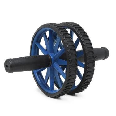 Imagem de Roda Abdominal Exercício Funcional Academia Fitness - Drop Fit, Azul