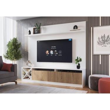 Imagem de Rack com Impressão Ripado Painel para TV até 50 Polegadas 149,5cmx160c