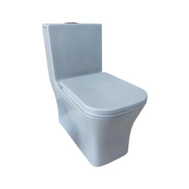 Imagem de Vaso Sanitário Monobloco Caixa Acoplada Cinza R451 RENO