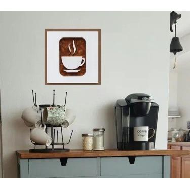 Imagem de Placa Quadro Cantinho Do Café Impressão Direta Mdf 30x30cm - ARTSIM
