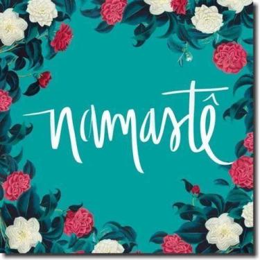 Imagem de Placa Quadro Esotérico Namastê Impressão Direta Mdf 20x20cm - ARTSIM