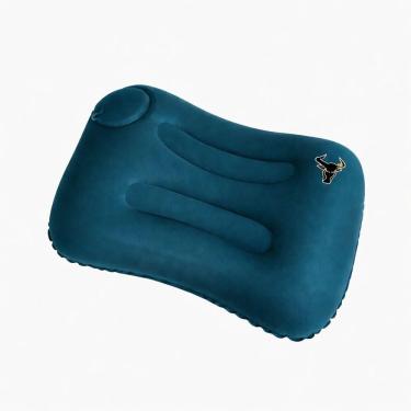 Imagem de Travesseiro Almofada De Viagem Inflável E Portátil - Azul Petróleo