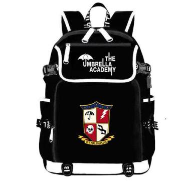 Imagem de Mochila escolar de anime para crianças com bolso de guarda-chuva - yiw