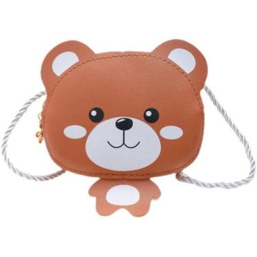 Imagem de Bolsa Messenger Cute Bear Anime, bolsa de ombro infantil de pelúcia - 
