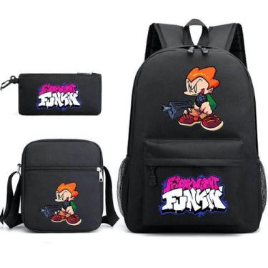 Imagem de Conjunto de mochilas Black Fridays Nights Anime para crianças - Yiweis