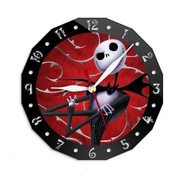 Imagem de Relógio de parede Nightmare Before Christmas Jack 15 cm de vidro+acríl