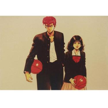 Imagem de Pôster: arte de parede, pintura decorativa, anime retrô Slam Dunks - y
