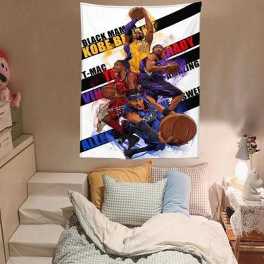 Imagem de Tapeçaria para pendurar na parede Kobe Bryant Mc Grady Durant 200x150c