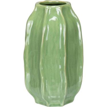 Imagem de VASO DECORATIVO ENFEITE CASA HOME&CO CERÂMICA 20x10x10cm VERDE