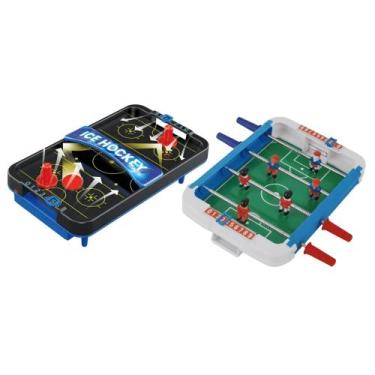 Imagem de Kit Mini Jogos de Mesa Portátil Hockey e Futebol - Multikids