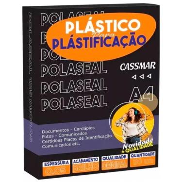 Imagem de Polaseal Plástico Para Plastificação A4 220x307x0,05mm 50un - Cassmar
