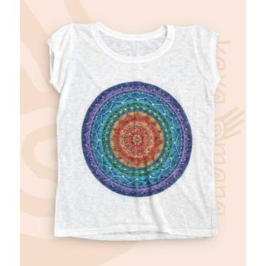 Imagem de Camiseta Feminina Hippie Boho Étnica Zen Ioga CACB006 CHCB002 CCCA002 
