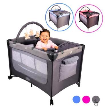 Imagem de Berço de Bebê Joly com Mosquiteiro Chiqueirinho Mobile Acompanha Troca