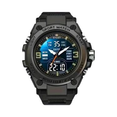 Imagem de Relógio Digital Analógico LED Luminoso Com Mostrador Grande Para Homen