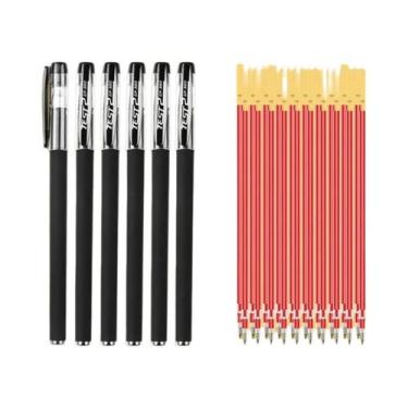 Imagem de Caneta Gel Fosca Preta Para Estudantes, Escritório E Exames, Caneta De