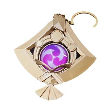 Imagem de Chaveiro Luminoso De Dupla Face Grande Genshin Impact Yae Miko Electro