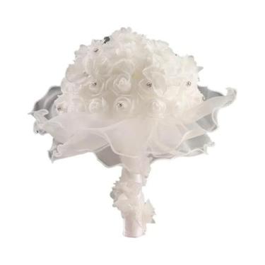 Imagem de Buquê De Renda Com Rosas Para Presente De Casamento Criativo, Presente