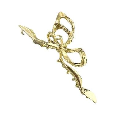 Imagem de Presilha De Cabelo De Metal Com Design De Esqueleto De Tubarão Estilo 