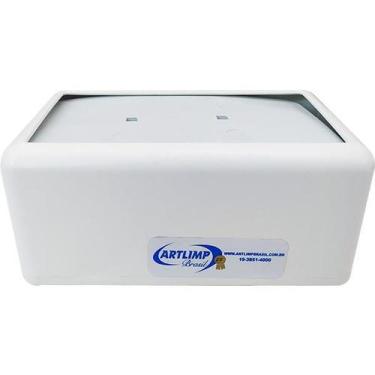 Imagem de Porta Guardanapo Plástico para Papel Modelo TV Branco Jsn